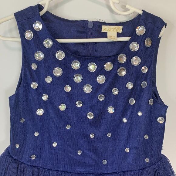 Place Jeweled Blue Dress - Picture 3 of 8